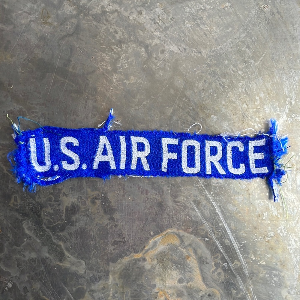 U.S. AIR FORCE blue tape patch, vintage
